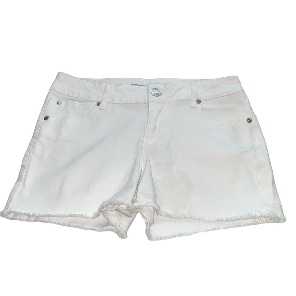 Maurice’s jean shorts cut off style 5 pockets button/zip stretchy waist size 4